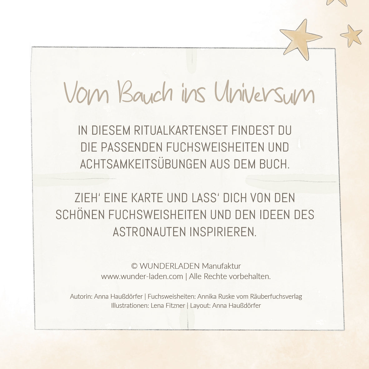 Ritualkarten Set zum Buch