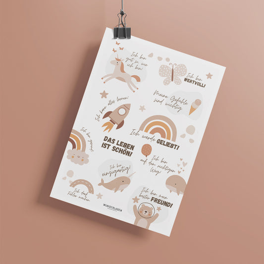 Achtsamkeitsposter 30x40