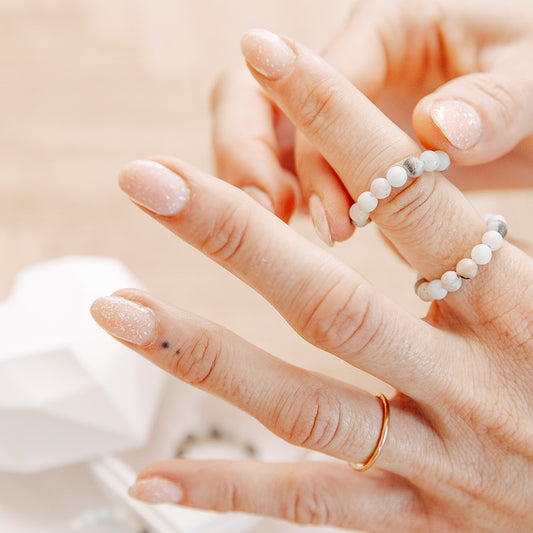 AntiStress-Ring | Amazonit, handgefertigt