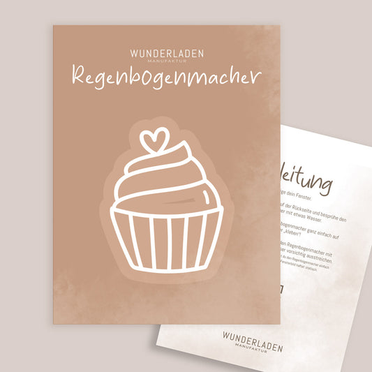 Regenbogenmacher | Suncatcher Sticker | CUPCAKE