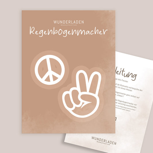 Regenbogenmacher | Suncatcher Sticker | PEACE