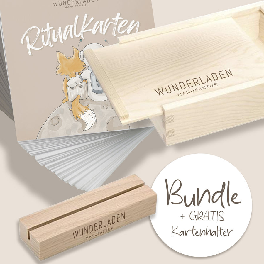 Ritualkarten Bundle + GRATIS Kartenhalter aus Holz